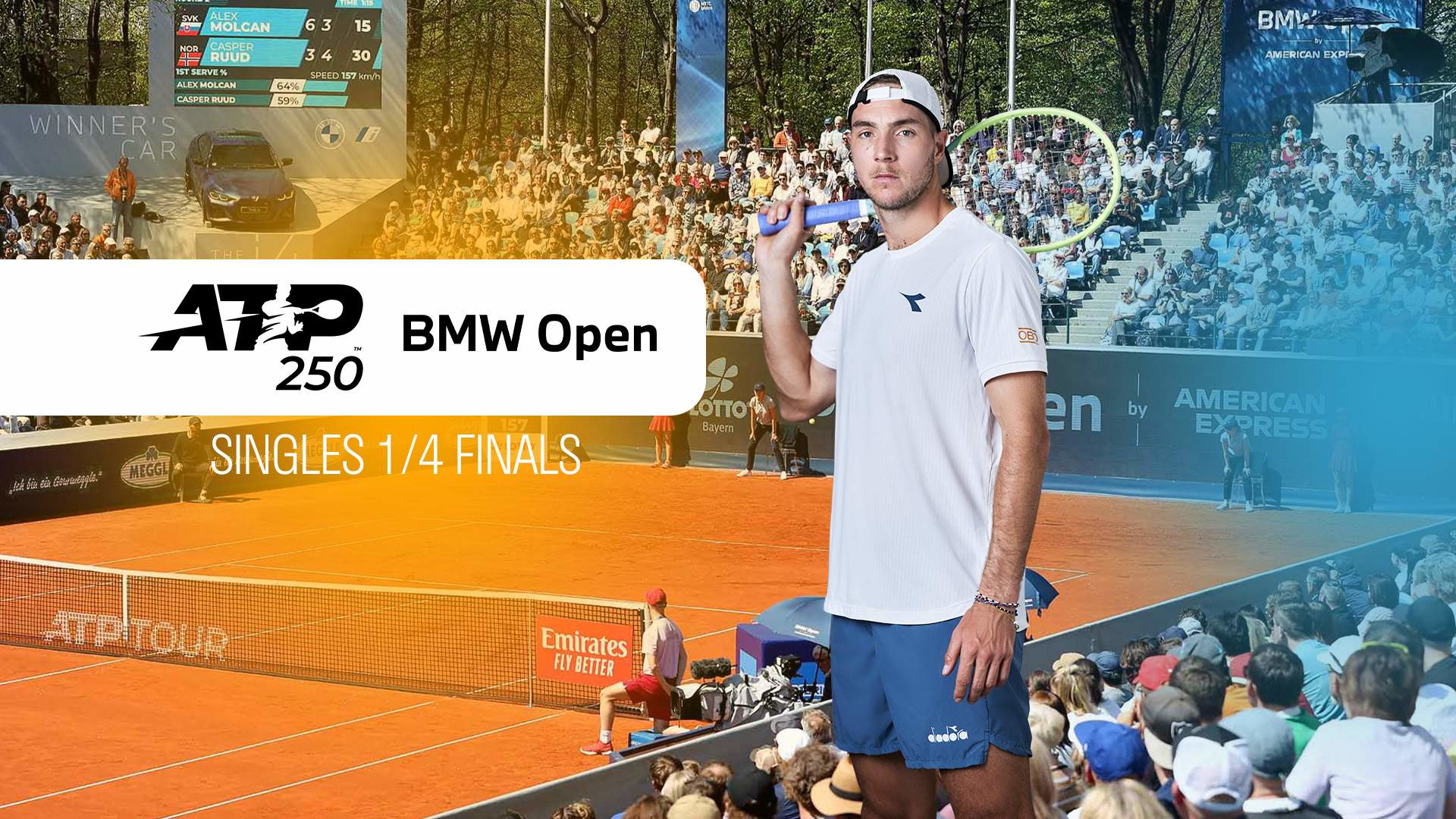 ATP 250: BMW Open. Singles 1/4 Finals (Tennis: ATP 250 - BMW Open), Vokietija, 2024