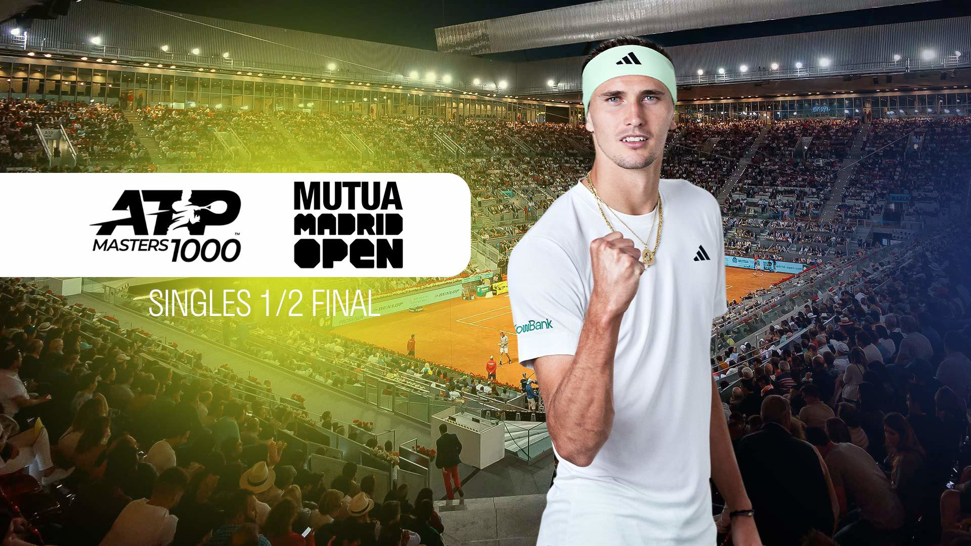 ATP Masters 1000: Mutua Madrid Open. Singles 1/2 Final (ATP 1000: Matua Madrid Open), Ispanija, 2024