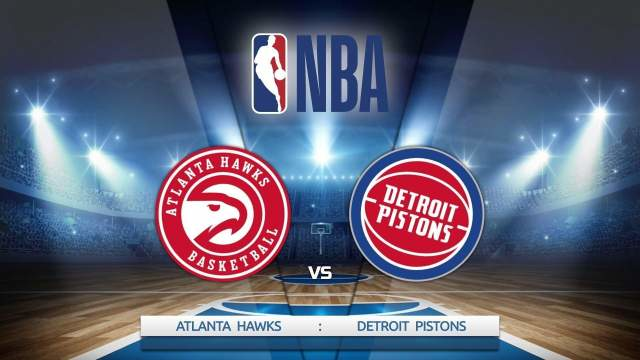 NBA lyga. Atlanta Hawks vs Detroit Pistons