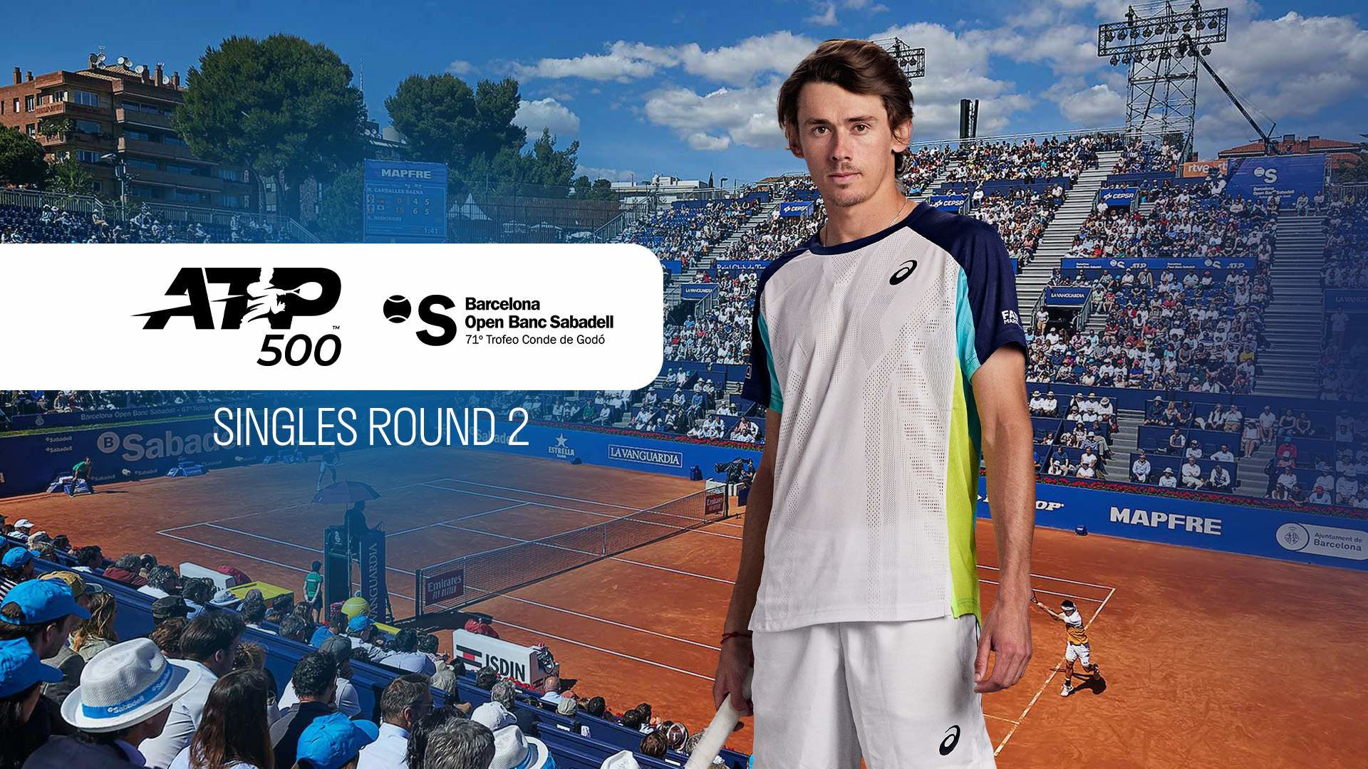 ATP 500: Barcelona Open. Singles Round 2 (Tennis: ATP 500: Barcelona Open), Ispanija, 2024